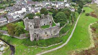 LAUGHARNE CASTLE amp TOWN WALES  192024  DRONE WITH A VIEW  4K DRONE FOOTAGE [upl. by Benita68]