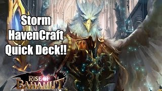 Shadowverse Rise of Bahamut Storm HavenCraft Deck [upl. by Fiedling69]