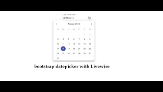 How to update livewire model when date is selected from bootstrap datepicker [upl. by Eerised469]