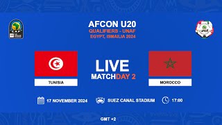 U20 AFCON 2025 Qualifiers  UNAF  TUNISIA VS MOROCCO [upl. by Hgielrahc]