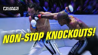 KARATE COMBAT BRUTAL KOs  Karate Combat 43 All the KNOCKOUTS [upl. by Paule]