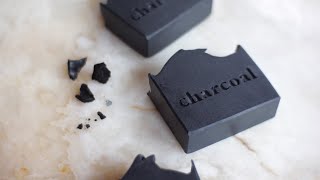 Activated charcoal soap recipe with tea tree and rosemary [upl. by Tsai]