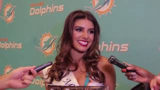 Miami Dolphins Cheerleaders 2017 Swimsuit Calendar Unveiling and Fashion Show [upl. by Regnij]