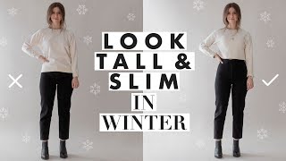 How to Look Taller amp Slimmer – Petite Tips for Wearing Winter Clothes  Dearly Bethany [upl. by Liryc448]