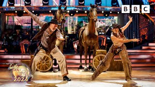 Paul Merson and Karen Hauer Cha Cha to the Them from The Magnificent Seven ✨ BBC Strictly 2024 [upl. by Oakman]