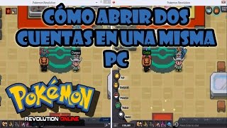 Pokémon Revolution Online Cómo abrir dos cuentas en una misma PC [upl. by Auqinimod]