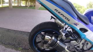 1998 Honda CBR 600 F3 exhaust sound and walk around [upl. by Skippie]