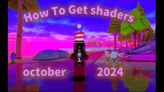 How To Get Roblox Shaders 2024 [upl. by Bartolome963]