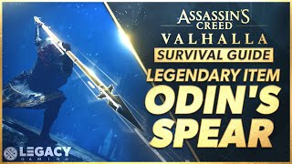 How To Find Odins Spear Gungnir  Legendary Weapon  Assassins Creed Valhalla Survival Guide [upl. by Nwahsud379]