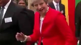 Theresa May dancing in Africa  Sudáfrica [upl. by Nunes]