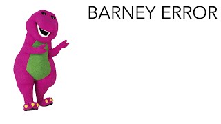 Barney Error 11 PS2 Edition [upl. by Wickman]