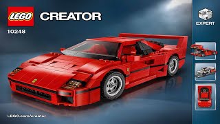 LEGO instructions  Creator Expert  10248  Ferrari F40 [upl. by Drescher550]