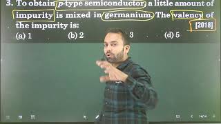 Q3 Semiconductor Electronics  To obtain p type semiconductor a little amount of impurity is mixed [upl. by Sidnarb60]