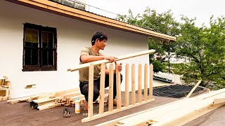 Episode 110 Renovating an Old House – Building a Wooden Terrace in 3 Days  Manxialai [upl. by Aretina]