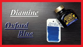 Diamine Oxford Blue  Review Deutsch [upl. by Valle446]