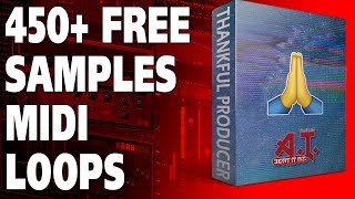 FREE 450 Samples MIDI and Loops For Producer and Beat Makers [upl. by Ambie572]