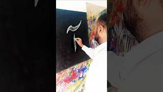 Urdu ka pehla harf آurdu آcalligraphyhandwritingrustamcalligraphershort [upl. by Ahsitak]