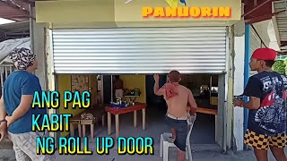 pagkabit ng rollup  roll up door installation [upl. by Ocirrej]