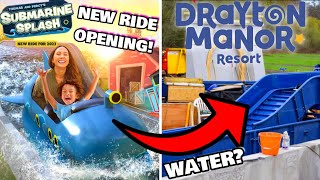 BRAND NEW Ride OPENING At Drayton Manor Theme Park  Thomas Land  Submarine Splash  Drayton [upl. by Gromme]