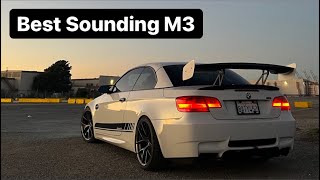 I Made My V8 M3 Surprisingly QUIETER Quad Resonated XPipe Valvetronic Exhaust Sound E90 E92 BMW M3 [upl. by Darrej606]