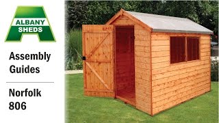 Shed Assembly Guide  Norfolk 806 [upl. by Nnalatsyrc632]