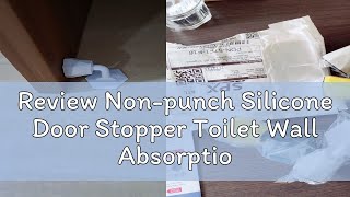 Review Nonpunch Silicone Door Stopper Toilet Wall Absorption Door Plug Antibump Door Holder Gear [upl. by Karoline]