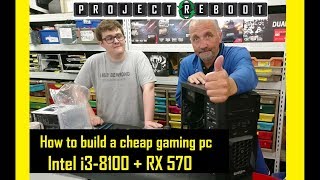 How to build a cheap gaming PC quickly RX570  i3 8100 [upl. by Ibbor]