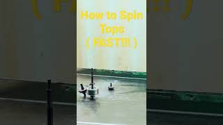 Top spinning hacks How to Spin Tops Fast [upl. by Aihsenek863]