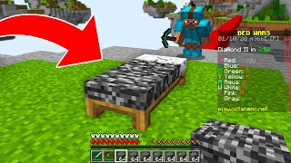 Minecraft Bedwars but i secretly used a bedrock bed [upl. by Kokaras30]