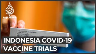 Indonesia Testing for Chinese vaccine underway as COVID19 cases rise [upl. by Leventis]