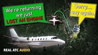 Engine Failed during climb after takeoff REAL ATC [upl. by Donata]