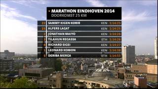 Samenvatting van de hele Marathon van Eindhoven 2014 met winnaar Ethiopiër Tilahun Regassa [upl. by Llenad]