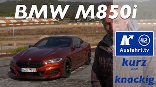 2018 BMW 8er Coupé G15 Ausfahrt tv Kurz und Knackig [upl. by Enomed]