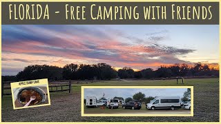 Camping for FREE at Lake Panasoffkee  Womens Meetup  vanlife [upl. by Nnahgem]