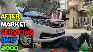 Honda New Amaze Normal Servicing [upl. by Yrelav258]