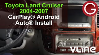 How to install CarPlay Android Auto  Toyota Land Cruiser 2004 2005 2006 2007  GROM VLine VL2 LEX4 [upl. by Herr]