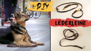 DIY  LEDERLEINE für Hunde  selber machen [upl. by Ragde120]