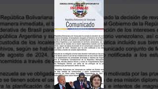 🇻🇪💥 Venezuela revoca representación de Argentina en Caracas [upl. by Eiboj65]