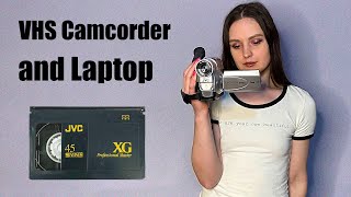 Connecting VHS Camcorder to Gaming Laptop  Shooting on VHS tape [upl. by Assylem]