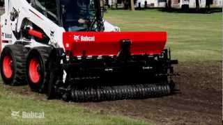 Seed Spreader  Fertlizer Video  Bobcat Loader Attachments [upl. by Rbma492]