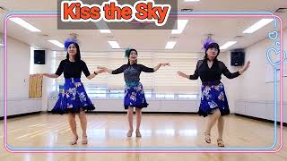 Kiss The Sky Linedance Improver 키스 더 스카이 라인댄스 [upl. by Rebmit]