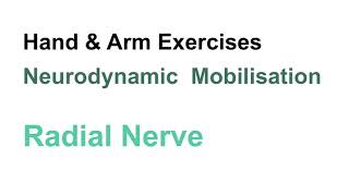 Neurodynamic Mobilisation Radial Nerve [upl. by Onaled42]