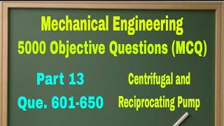 5000 Objective Questions of Mechanical Engineering ll Water Pump ll Que 551600 ll Video13 [upl. by Zilla]