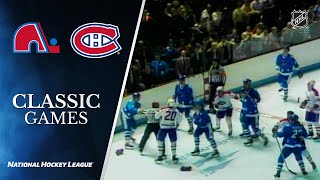 NHL Classic Games 1984 Battle of Quebec  Canadiens defeat Nordiques [upl. by Lady985]