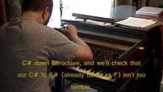 Tuning a harpsichord in Bachs temperament  Bradley Lehman [upl. by Ardolino]