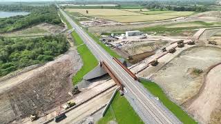 EWR Construction Progress Steeple Claydon to Launton May 2024 [upl. by Press]