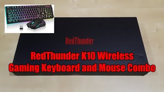 RedThunder K10 Wireless Gaming Keyboard and Mouse Combo [upl. by Randa]