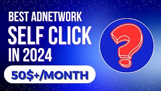 Best adnetwork for self click in 2024  Monetag and unity ads self click app [upl. by Kucik]