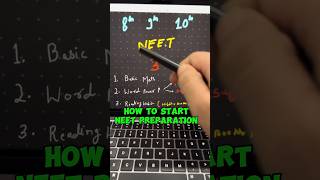 🏁How to start NEET Preparation⁉️ [upl. by Neelya]