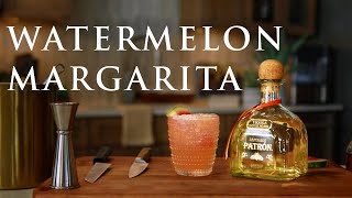 Easy Watermelon Margarita Recipe  Patrón Tequila [upl. by Kciv]